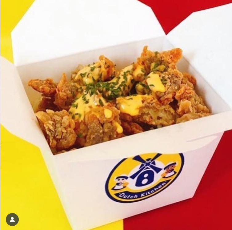Savory Western dishes from Dutch Kitchen: crispy fried chicken, cheesy lasagna, and golden bitterballen